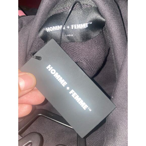 Homme + Femme Skeleton Circle of Life Black Hoodie French Terry - Picture 5 of 5